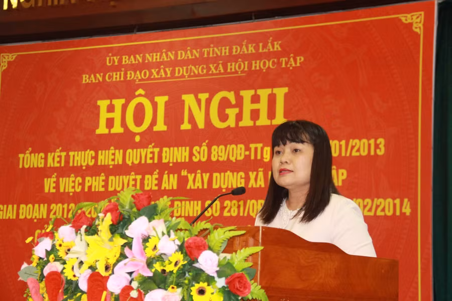Phó Chủ tịch UBND tỉnh H’ Yim Kđoh phát biểu chỉ đạo Hội nghị