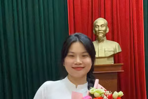 Triệu Thị Nương nhiều lần đạt được giải cao tại các cuộc thi với môn Lịch sử. Ảnh: NVCC