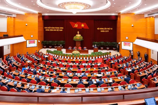 Hội nghị lần thứ tư Ban Chấp hành Trung ương Đảng khoá XIV khai mạc tại Thủ đô Hà Nội, sáng 05/10/2026 - Ảnh: chinhphu.vn/Nhật Bắc