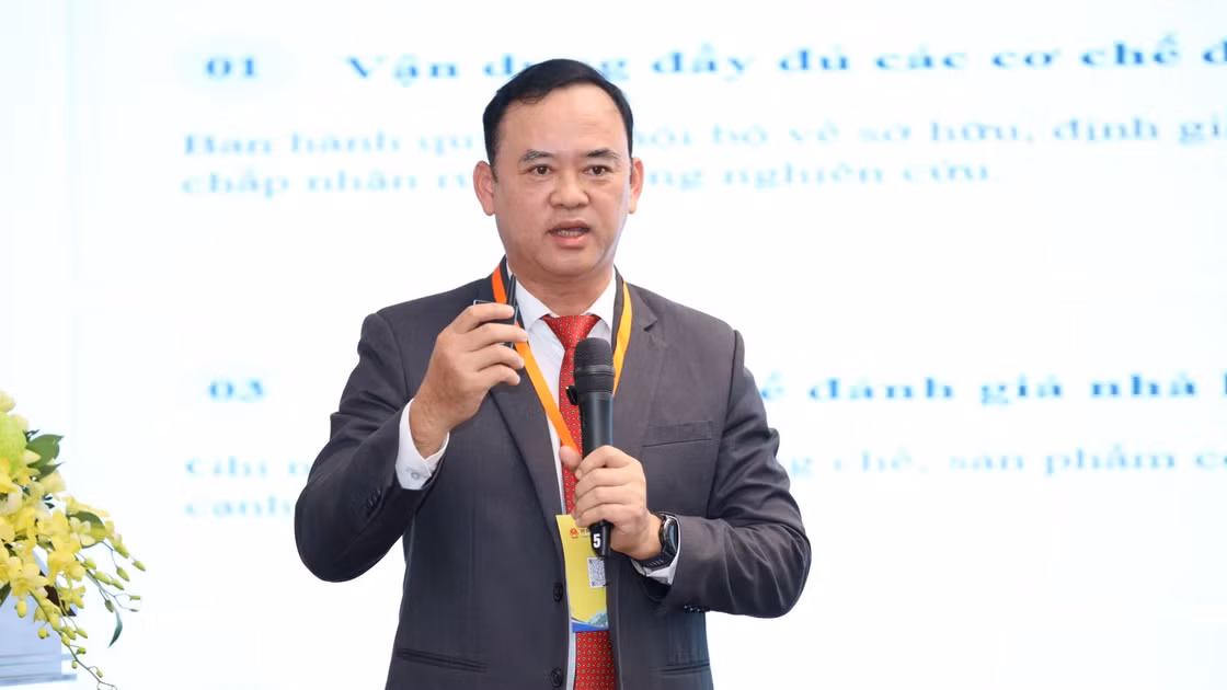 Ông Trần Nam Tú phát biểu tại Hội nghị quốc tế về hợp tác giáo dục trong kỷ nguyên số.