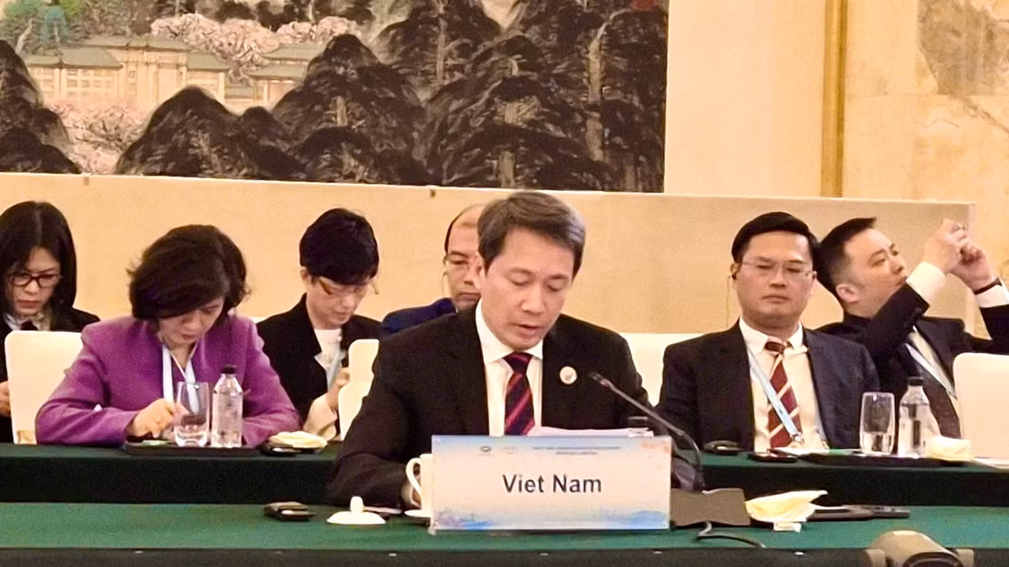 Thứ trưởng Phạm Quang Hưng phát biểu tại hội nghị.