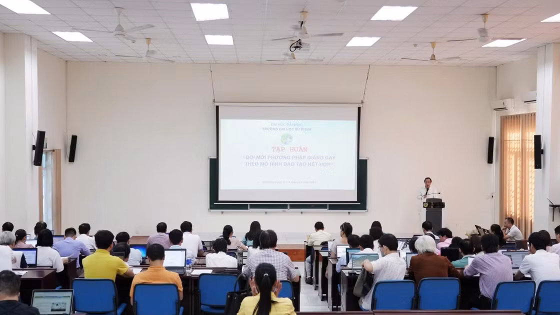 Giờ học tại Trường Đại học Sư phạm, ĐH Đà Nẵng.