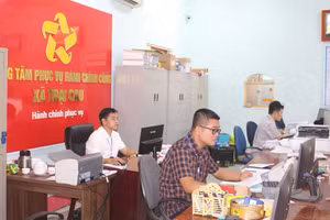 Trung tâm Phục vụ hành chính công xã Trại Cau.