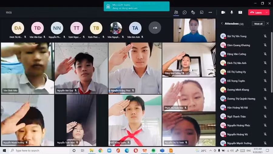 Học sinh Đồng Nai học trực tuyến để phòng dịch (Ảnh: Sở GD&amp;ĐT)