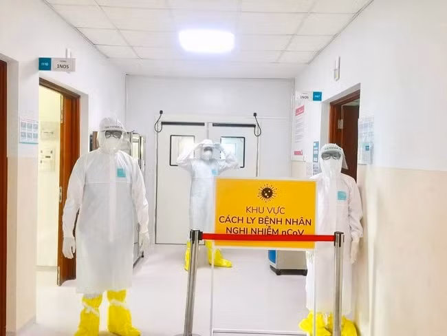 Khu vực cách ly điều trị ca nhiễm Covid-19 tại Bệnh viện Nhi đồng TPHCM (Ảnh: BVCC)