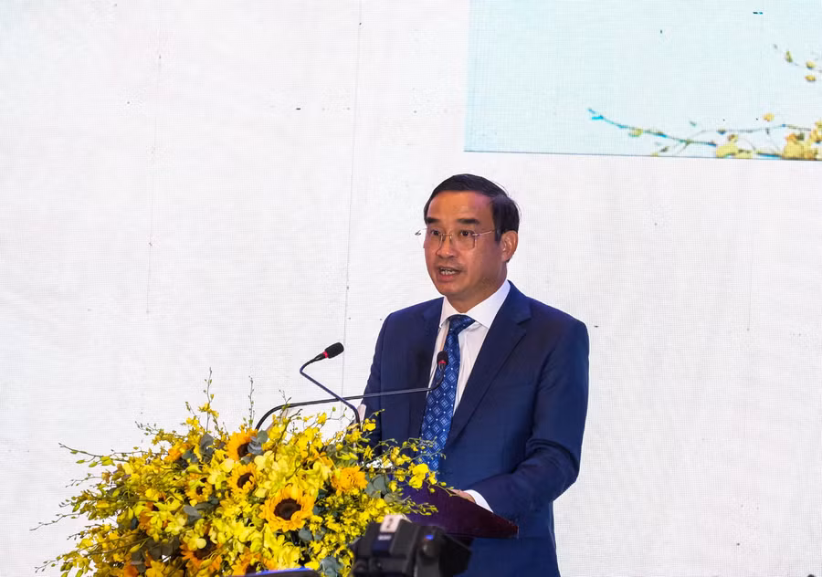 Ông Lê Trung Chinh - Chủ tịch UBND TP. Đà Nẵng phát biểu tại Diễn đàn đầu tư Đà Nẵng năm 2022.