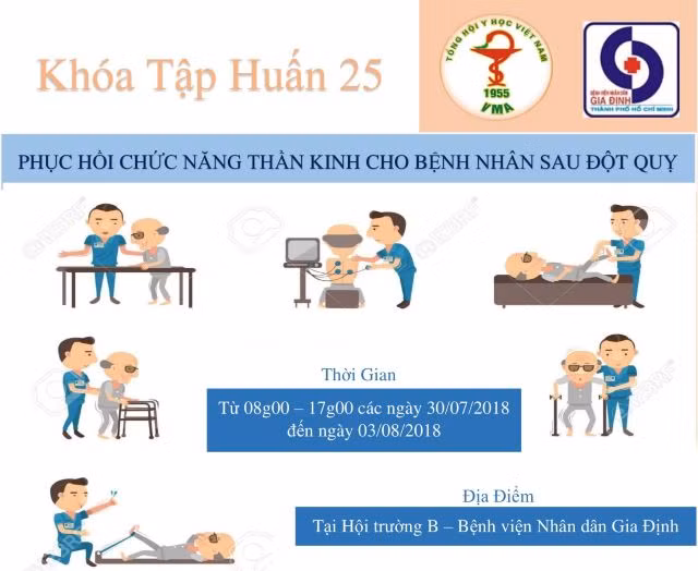 Phục hồi chức năng cho bệnh nhân đột quỵ.