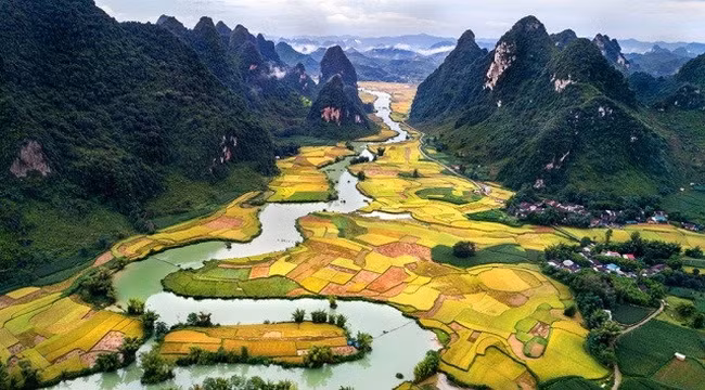 Công viên địa chất Non nước Cao Bằng là công viên địa chất toàn cầu UNESCO. Ảnh TL.