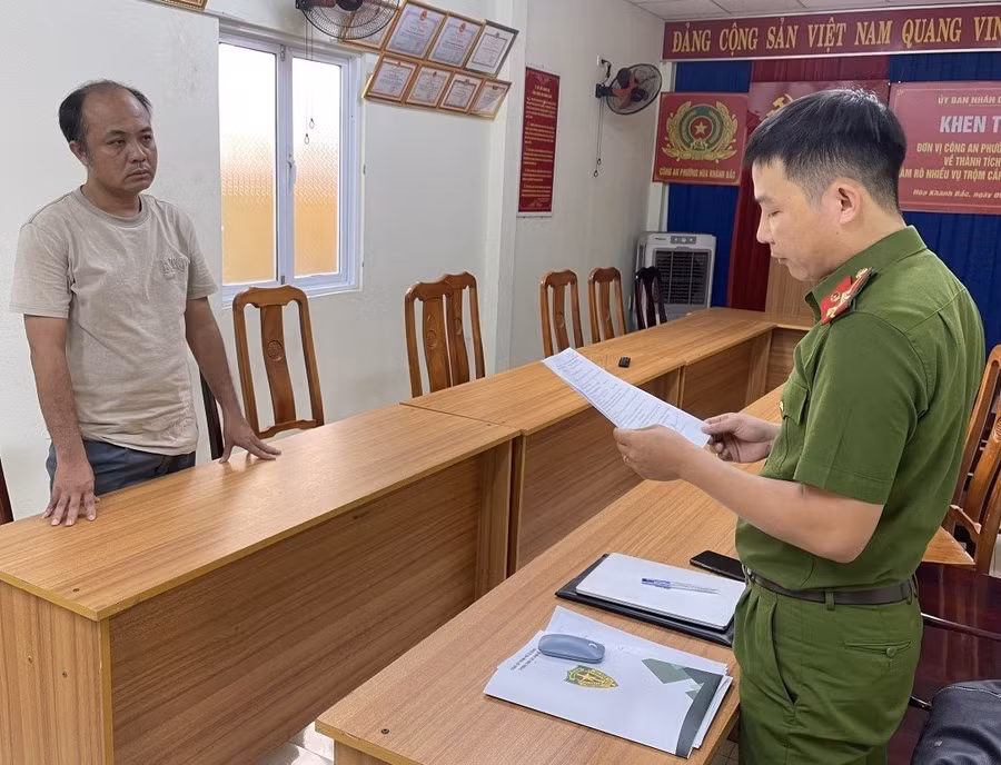Công an TP. Đà Nẵng đã khởi tố bị can, bắt tạm giam Phùng Đình Dương Kha. Ảnh: Công an TP. Đà Nẵng. 