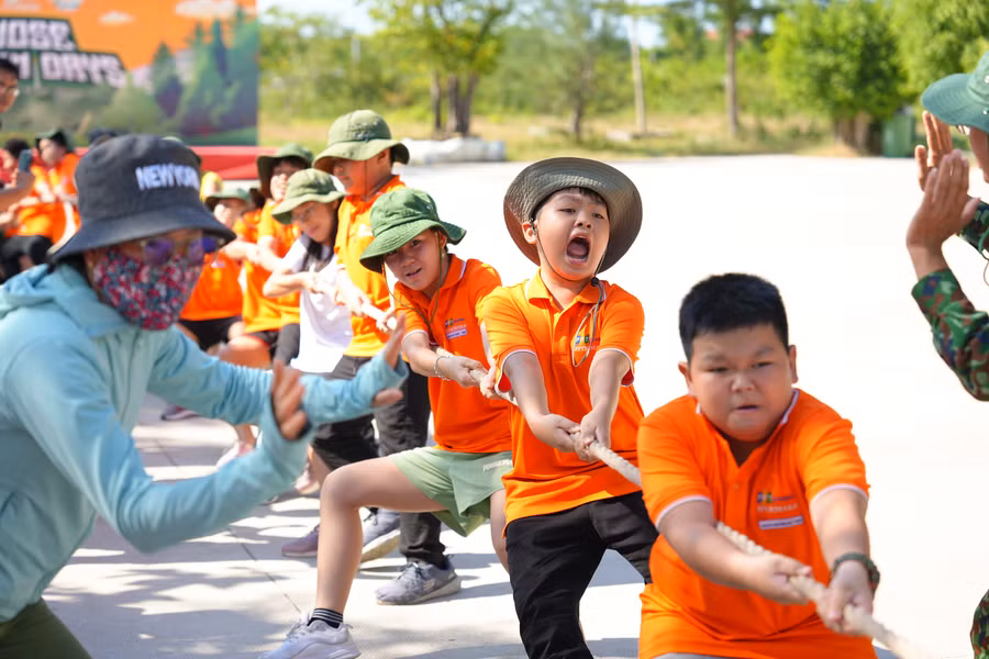 Cháy hết mình với những màn thi đấu thể thao. Ảnh: Nguyễn Linh.