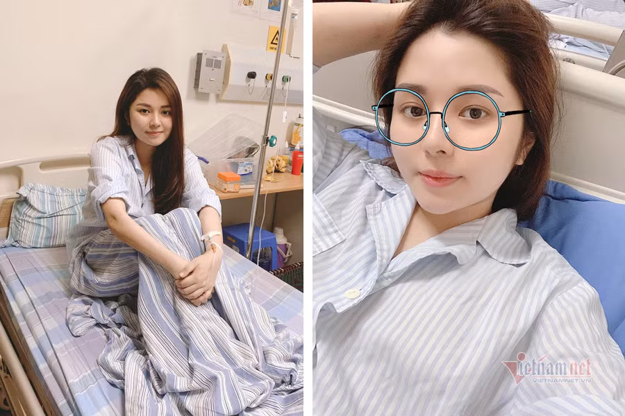 MC Diệu Linh hiện đang nằm điều trị tại Bệnh viện Huyết học và truyền máu Trung ương.