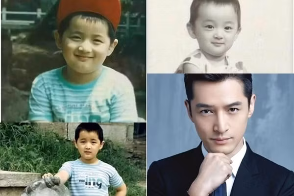 Ngắm ảnh thơ ấu mũm mĩm cực yêu của Huỳnh Hiểu Minh, Dương Dương...