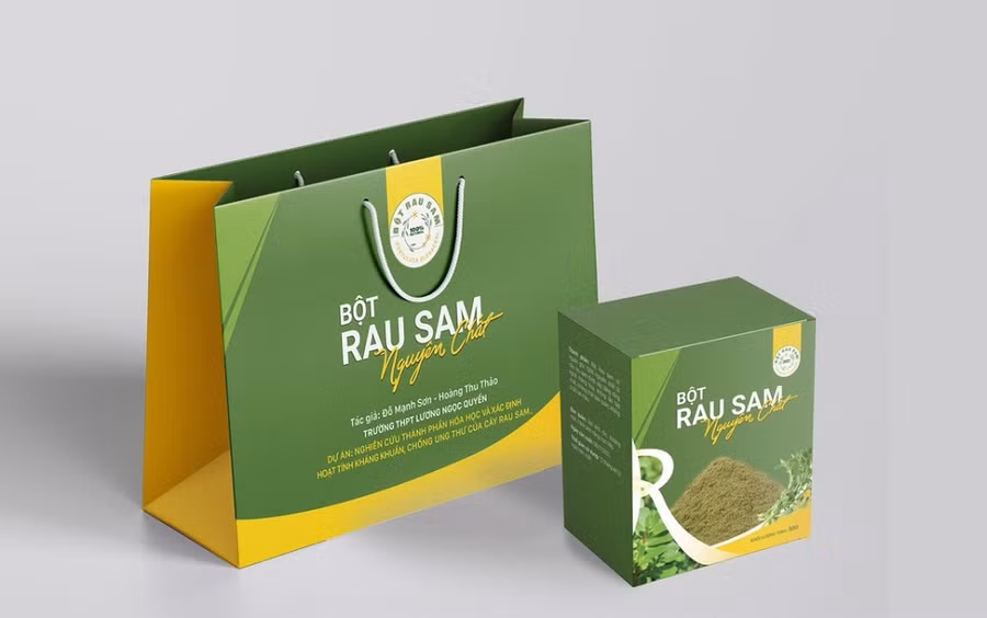 Bột rau sam dưới dạng trà túi lọc - một bước đưa kết quả của đề tài nghiên cứu này đến với người sử dụng.