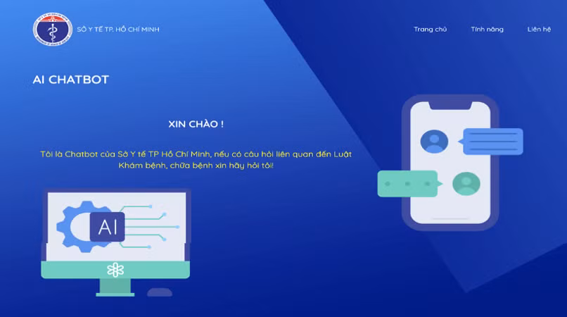 Chatbot Sở Y tế TPHCM – “chuyên gia” giải đáp các câu hỏi liên quan đến các quy định pháp luật trong lĩnh vực khám, chữa bệnh. (Ảnh: Sở Y tế TPHCM)