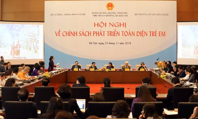 Hội nghị thể hiện sự quan tâm sâu sắc của Đảng và Nhà nước đối với trẻ em.