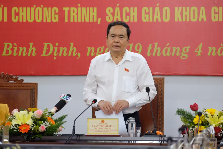 Phó Chủ tịch Thường trực Quốc hội Trần Thanh Mẫn kết luận tại buổi làm việc. Ảnh: Hoàng Vinh. Phó Chủ tịch Thường trực Quốc hội Trần Thanh Mẫn kết luận tại buổi làm việc. Ảnh: Hoàng Vinh.
