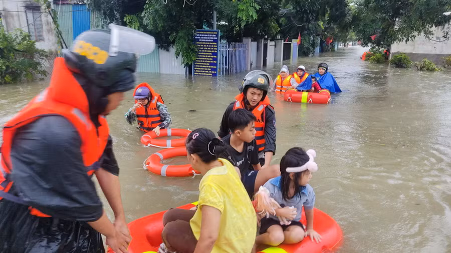 Khu vực rốn lũ đường Mẹ Suốt. (Ảnh: H.V)