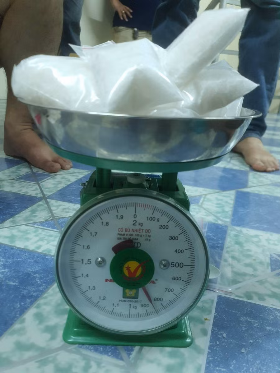Tang vật mà công an thu giữ được. Ảnh: Công an Đà Nẵng.
