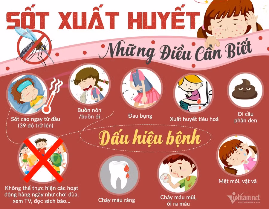 Sốt xuất huyết có những dấu hiệu này cần phải nhập viện ngay