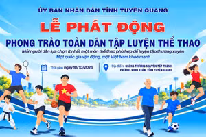 Tuyên Quang phát động phong trào toàn dân tập luyện thể thao.