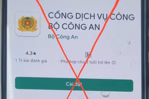 Cần cảnh giác với những web được gửi link qua mạng. (Ảnh: CA Lục Yên, Yên Bái)