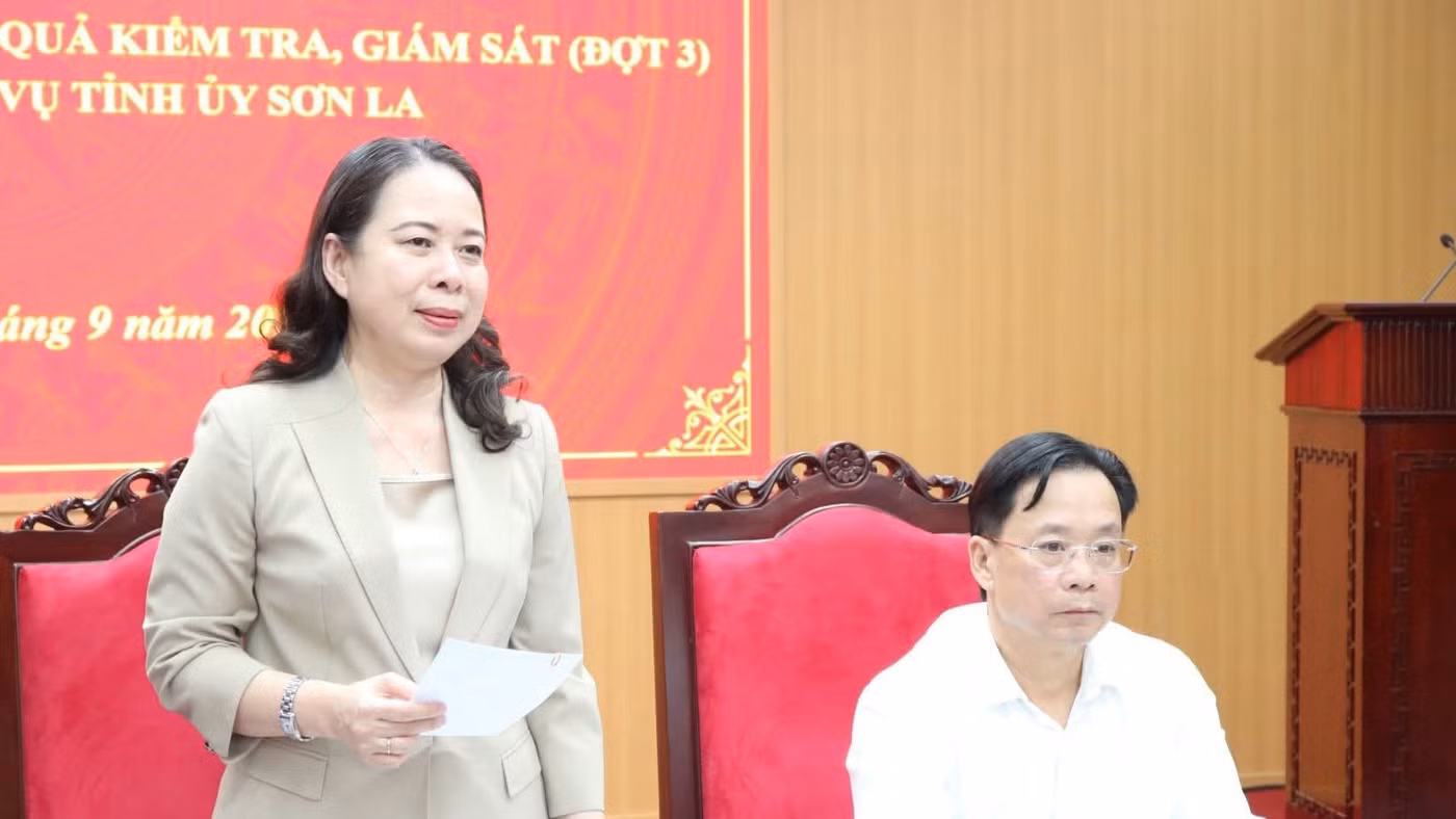 Phó Chủ tịch nước Võ Thị Ánh Xuân phát biểu.