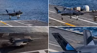 Hình ảnh F-35C tráng gương để tàng hình
