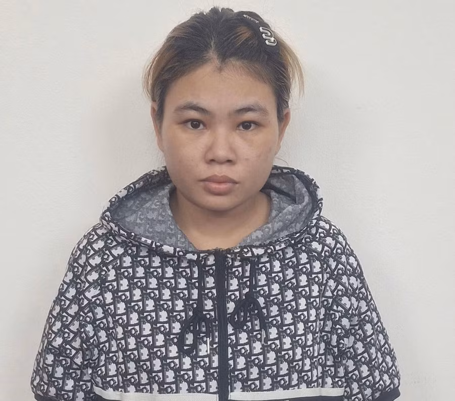 Dương Thị Hồng Trang tại cơ quan Công an. Ảnh: CACC