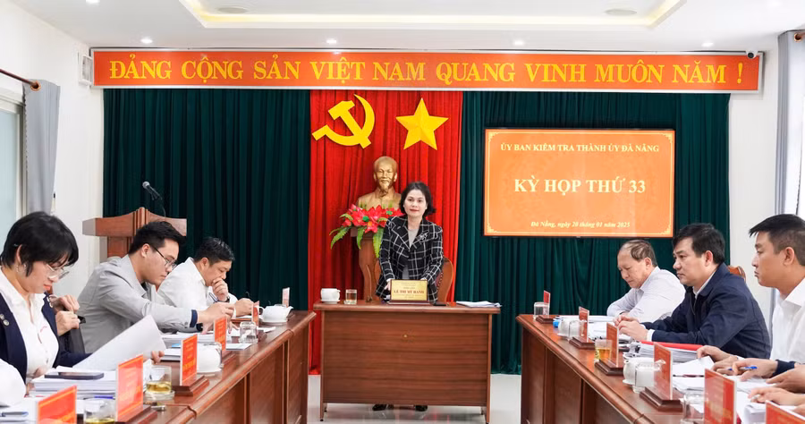 Quang cảnh cuộc họp. (Ảnh: UBKT Thành ủy Đà Nẵng)