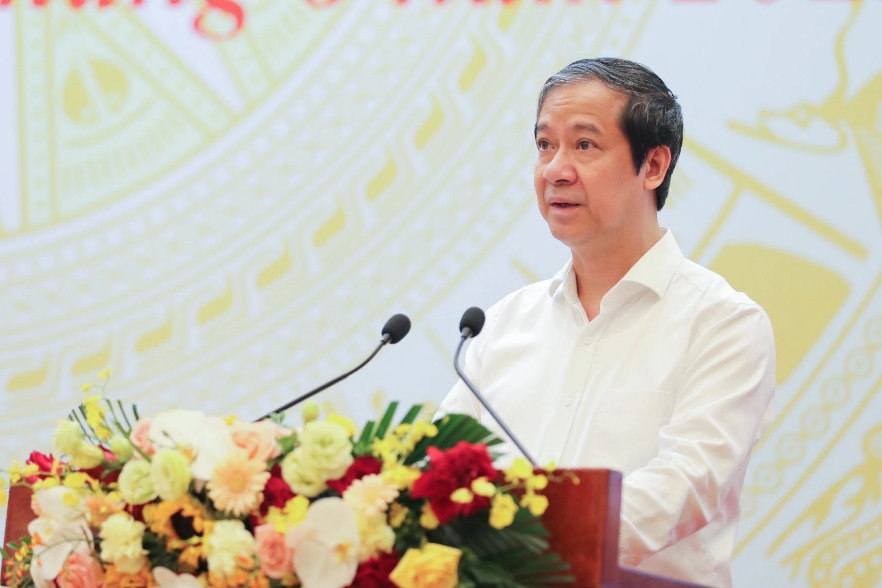 Bộ trưởng Bộ GD&ĐT Nguyễn Kim Sơn phát biểu khai mạc Hội nghị Bộ trưởng Bộ GD&ĐT Nguyễn Kim Sơn phát biểu khai mạc Hội nghị