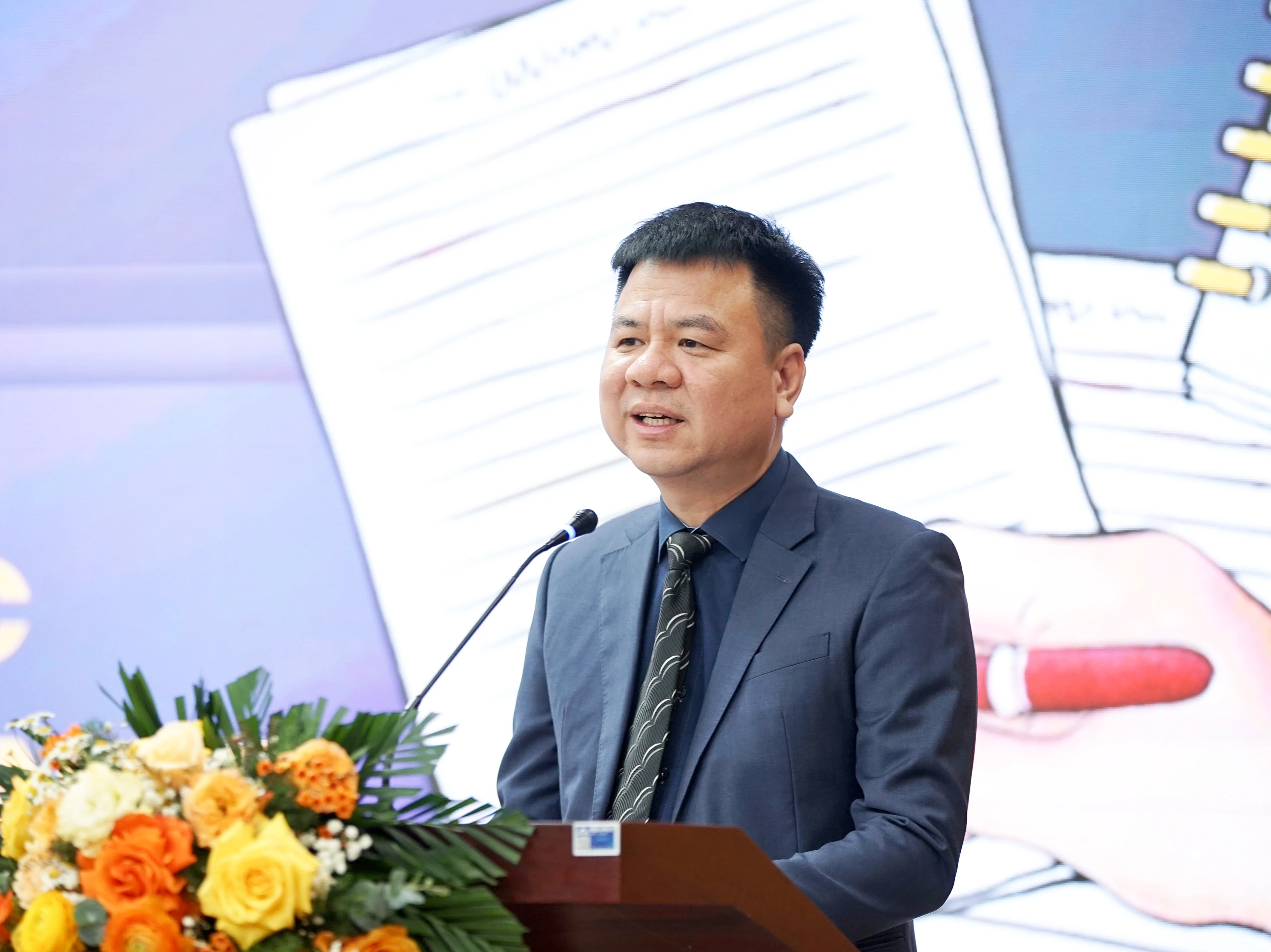 Nhà báo Triệu Ngọc Lâm - Tổng Biên tập Báo Giáo dục và Thời đại, Trưởng Ban Tổ chức Cuộc thi.