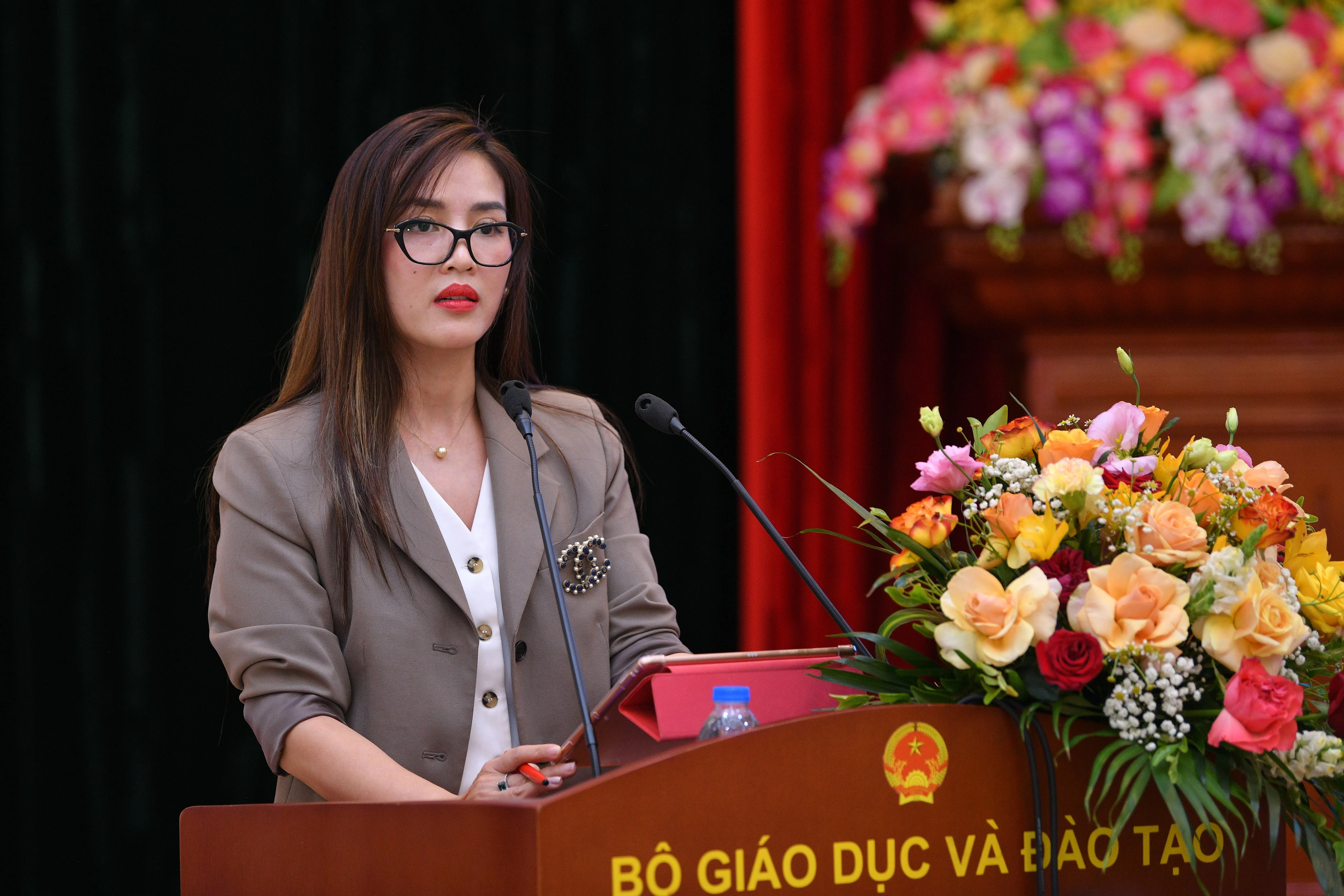 Bà Võ Hồng Hạnh, Giám đốc Ban Marketing, Truyền thông và Tuyển sinh tại Trường Đại học Anh Quốc Việt Nam (BUV).