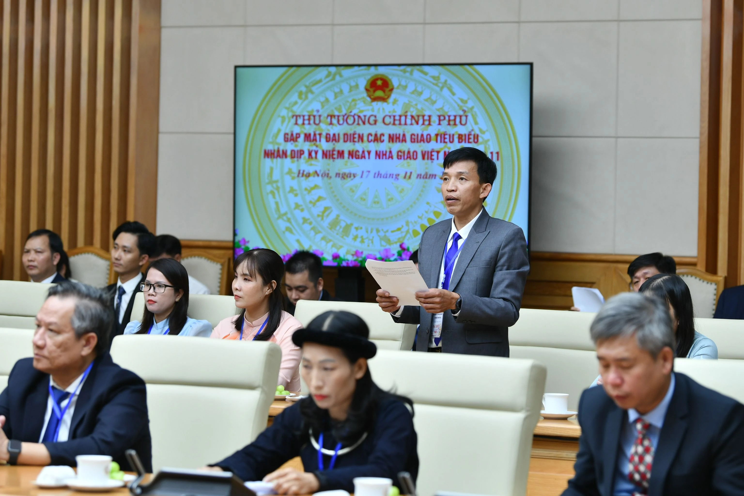 Thầy Vũ Văn Thành, giáo viên Trường PTDTBT THCS Sơn Điền, huyện Di Linh, tỉnh Lâm Đồng.
