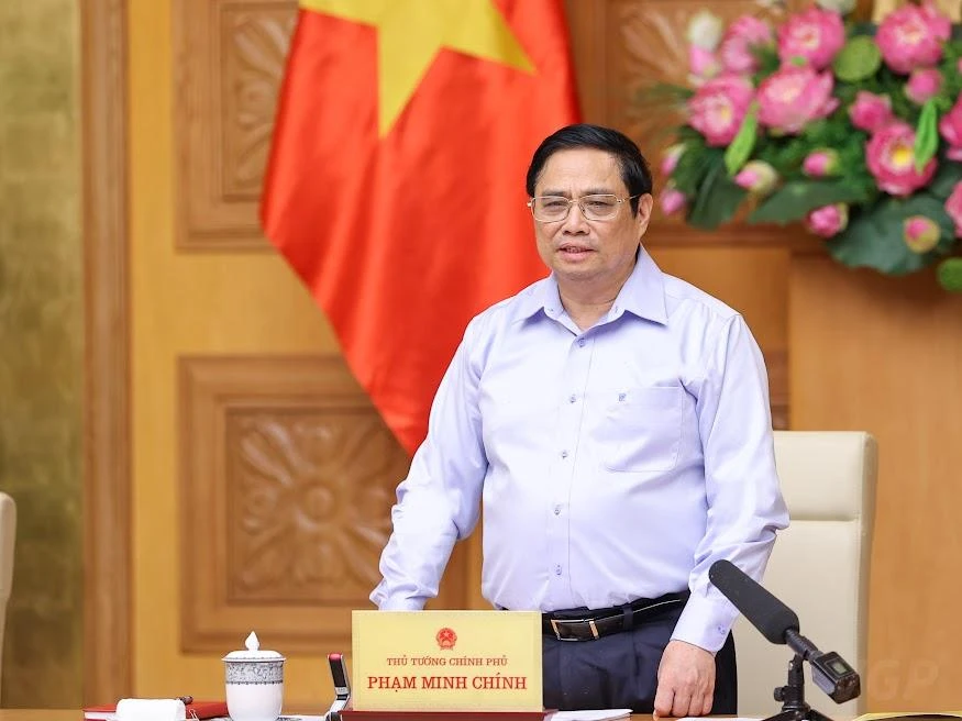 Theo Thủ tướng Phạm Minh Chính, khối lượng vốn phải giải ngân rất lớn so với các năm trước, đòi hỏi phải có những thay đổi về cách làm. Ảnh: VGP/Nhật Bắc