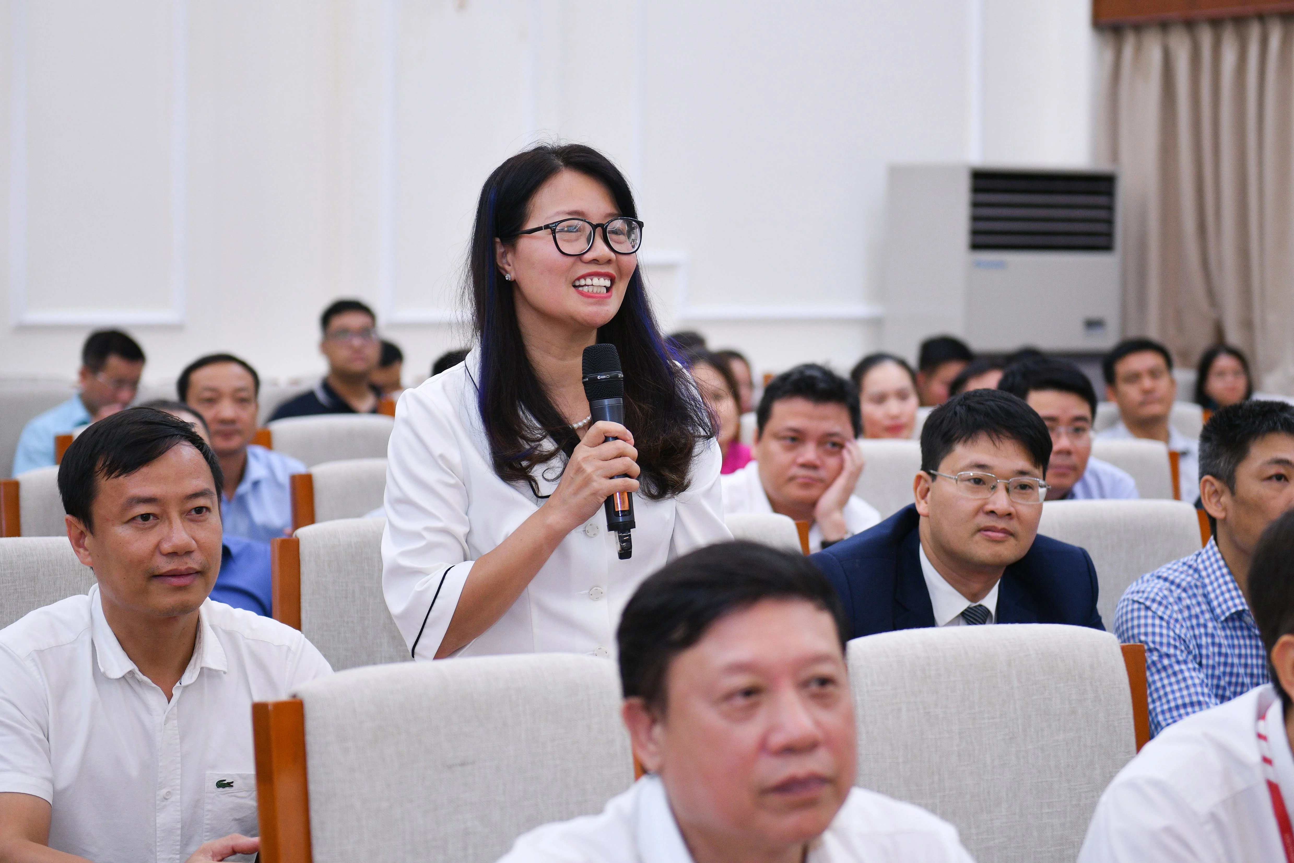 PGS.TS Phạm Thị Huyền, Trưởng bộ môn Marketing, Trường Đại học Kinh tế Quốc dân phát biểu tại cuộc gặp gỡ.