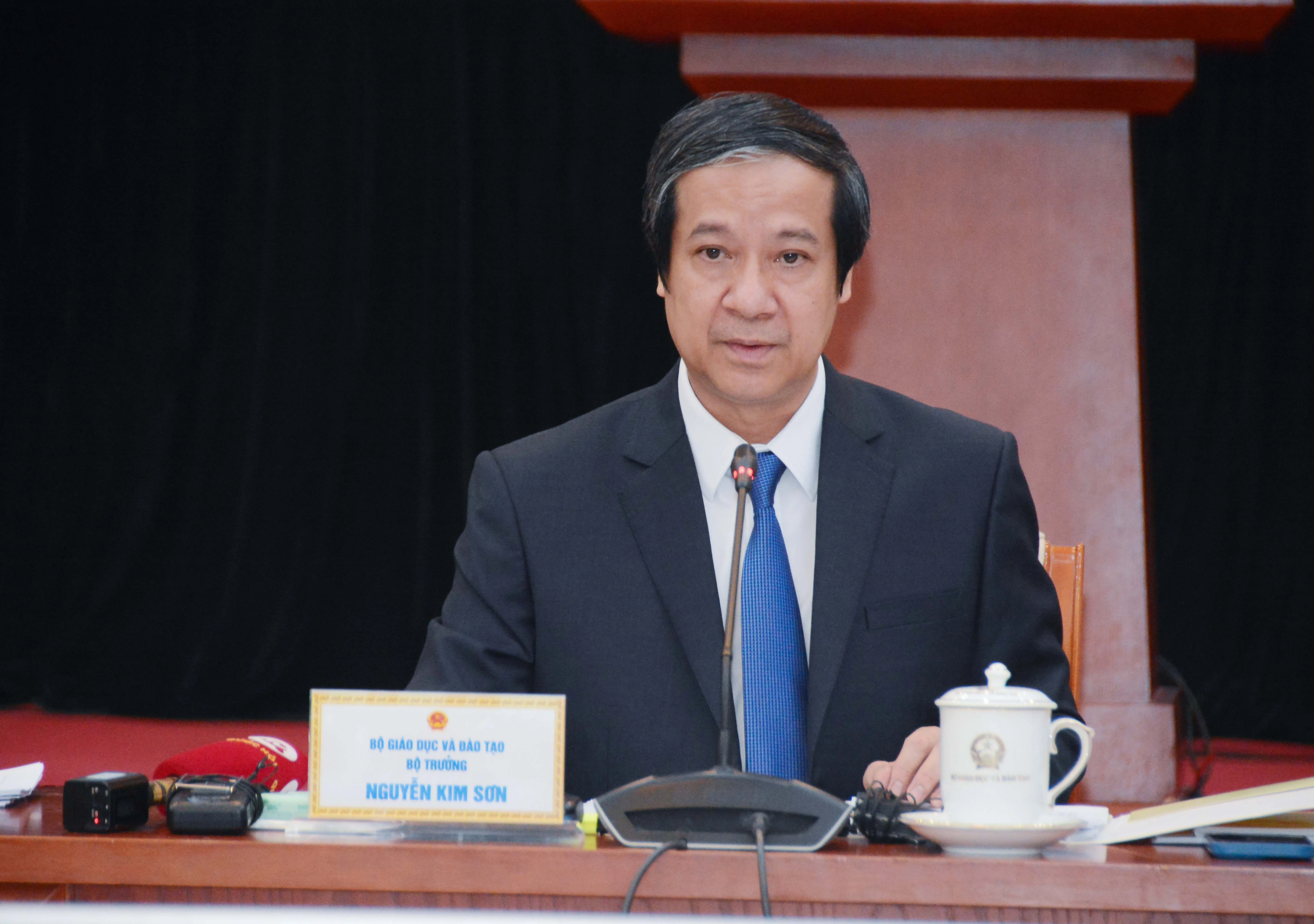 Bộ trưởng Nguyễn Kim Sơn: Để triển khai Chương trình giáo dục phổ thông 2018, giáo viên và cơ sở vật chất là hai nhân tố quan trọng.