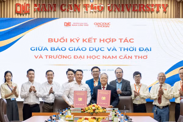 Báo GD&TĐ ký kết hợp tác toàn diện với Trường ĐH Nam Cần Thơ