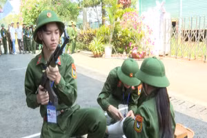 Một phần thi của học sinh THPT Đắk Nông. (Ảnh: TT)