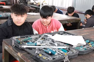 Học viên học nghề tại cơ sở GDNN của tỉnh Đắk Lắk. (Ảnh: TT)