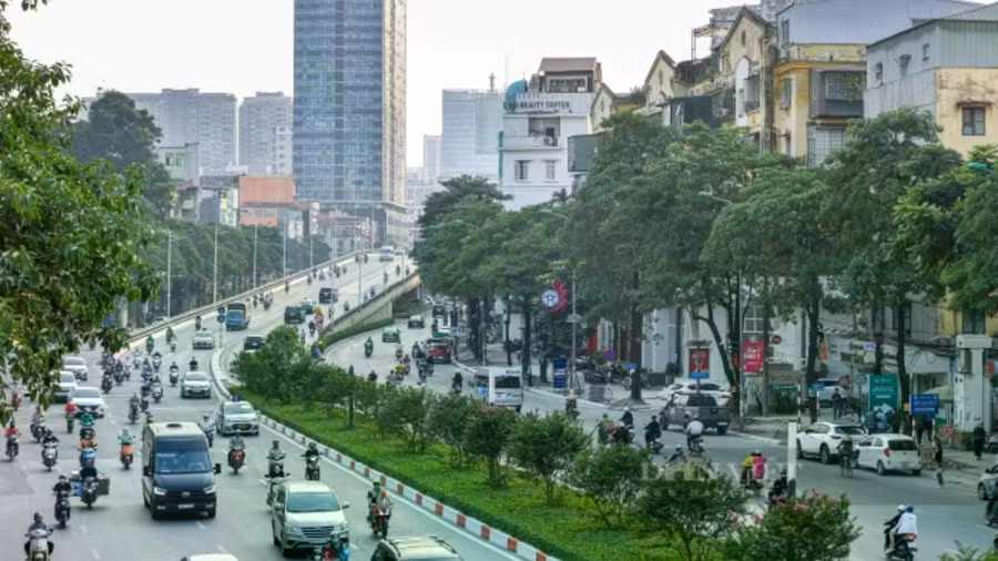 Một góc tại đường Nguyễn Chí Thanh, Hà Nội
