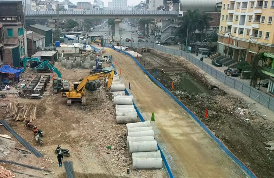 Hà Nội điều chỉnh tổ chức giao thông đường La Thành phục vụ thi công Vành đai 1