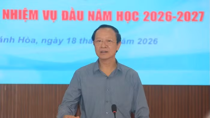Thứ trưởng Thường trực Phạm Ngọc Thưởng phát biểu tại buổi làm việc. 