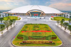 Trung tâm Triển lãm Quốc gia - nơi diễn ra nhiều sự kiện xung quanh ‘Triển lãm thành tựu Đất nước’.