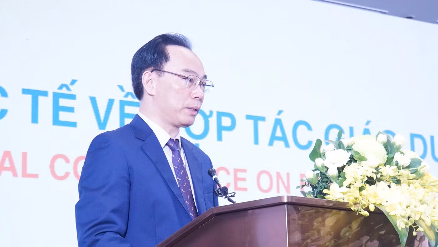 Bộ trưởng Hoàng Minh Sơn phát biểu khai mạc hội nghị.