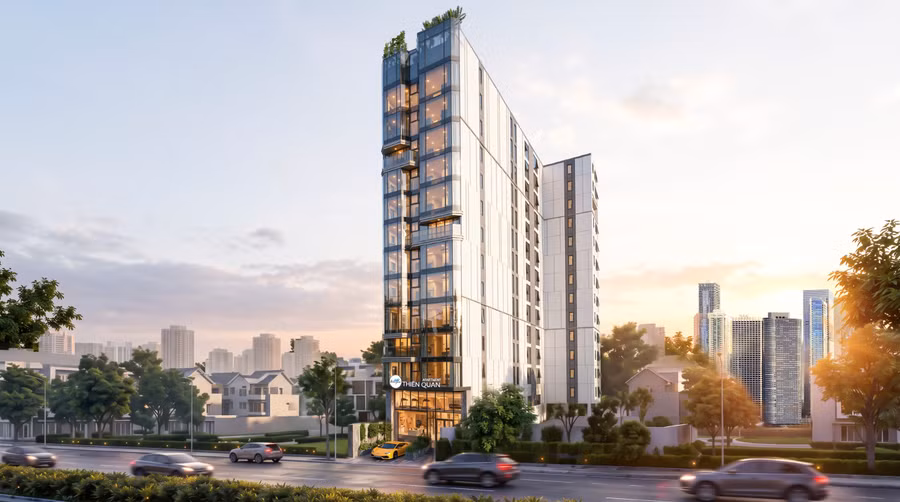Phối cảnh Dự án căn hộ chung cư hạng sang Thiên Quân Apartment.