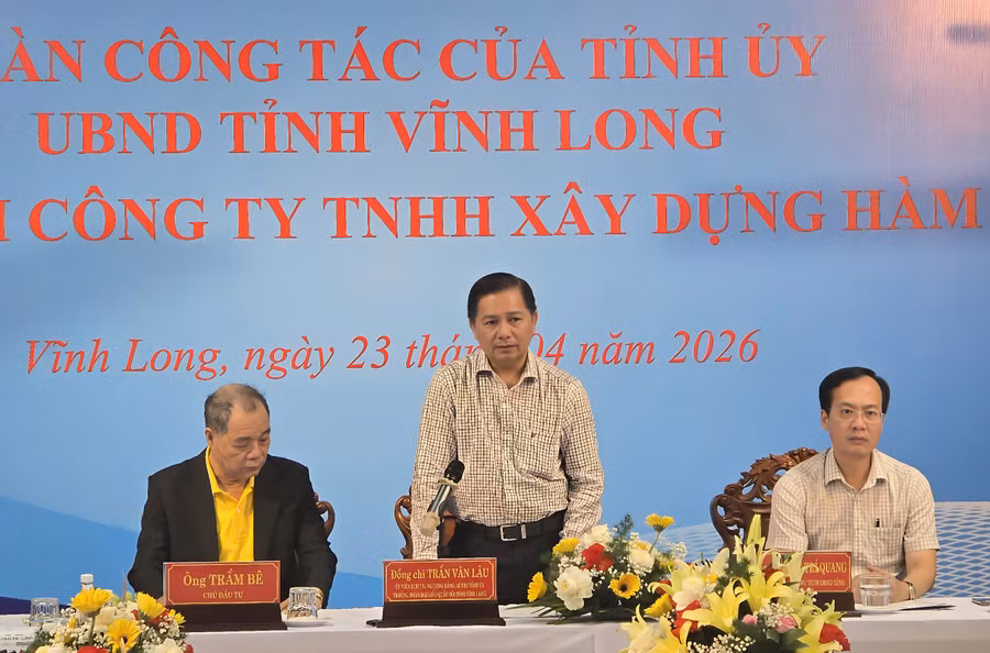 Bí thư Tỉnh ủy, Chủ tịch UBND tỉnh Vĩnh Long làm việc gỡ khó cho dự án gần 6.000 tỷ đồng chậm tiến độ nhiều năm.
