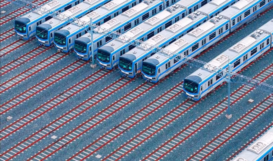 Tàu Metro số 1 ở TPHCM. Ảnh: MAUR.