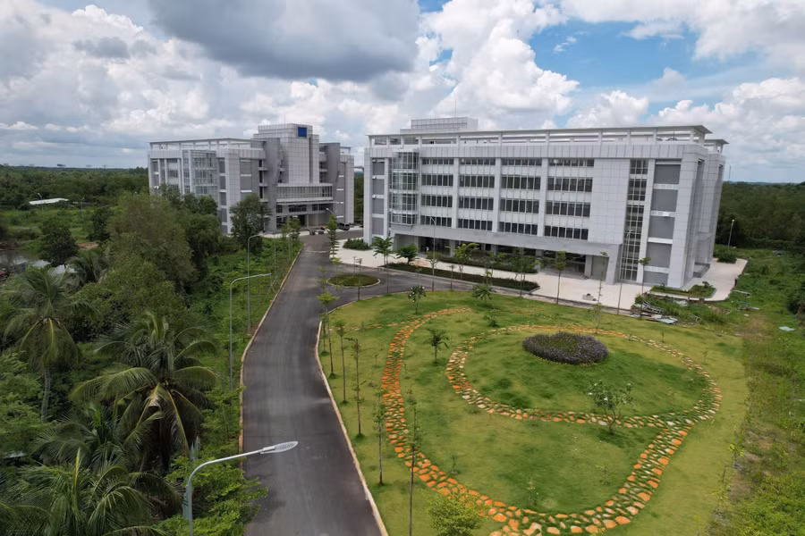 Một ký túc xá của Trường Đại học Luật TPHCM. Ảnh: T.A