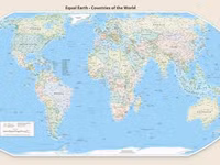 Bản đồ thế giới. Ảnh: Equal Earth