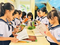 Hoạt động đọc sách của học sinh Trường Tiểu học Thuận Kiều (phường Đông Hưng Thuận, TPHCM).